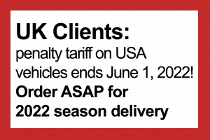 penalty tariff on USA vehicles ends June 1, 2022